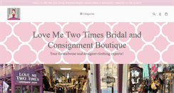 Desktop Screenshot of lovemetwotimesconsignment.com